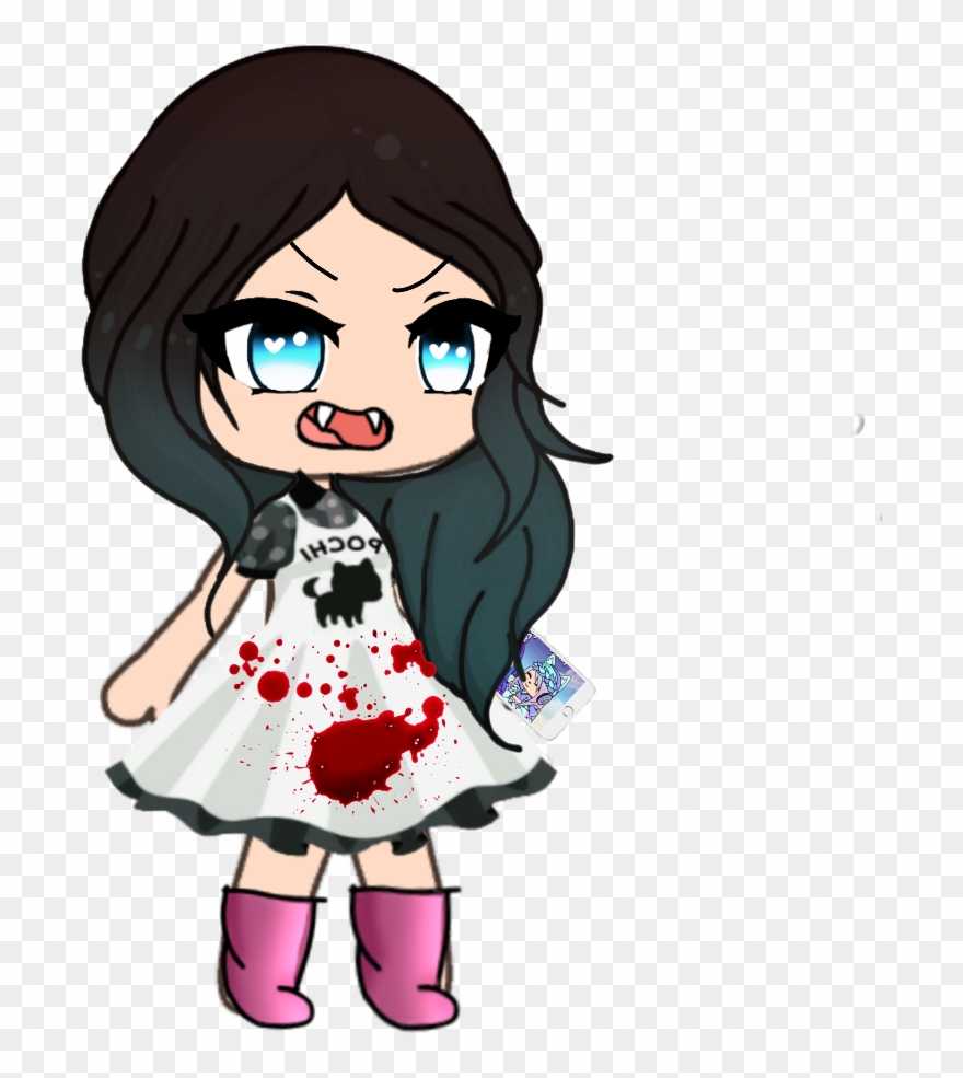 #gacha Life Bloody Pain - Cartoon Clipart