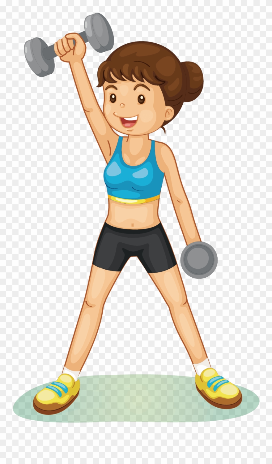 Dumbbell Clipart Sport Training And In Presentations - Best Way Of Exercise - Png Download
