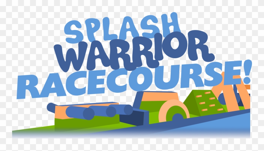 Inflatable Pool Obstacle Course - Poster Clipart