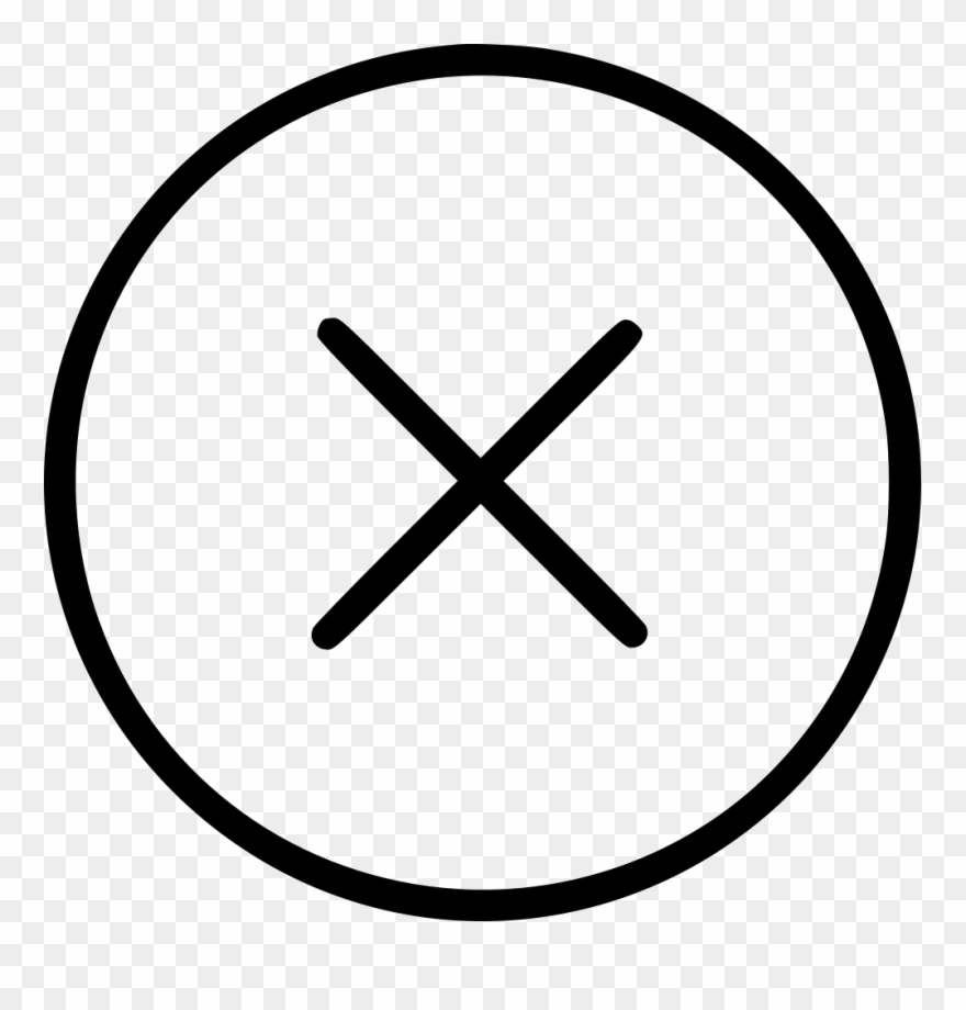 Cancel Sign Png 179749 - Cross Button Clipart