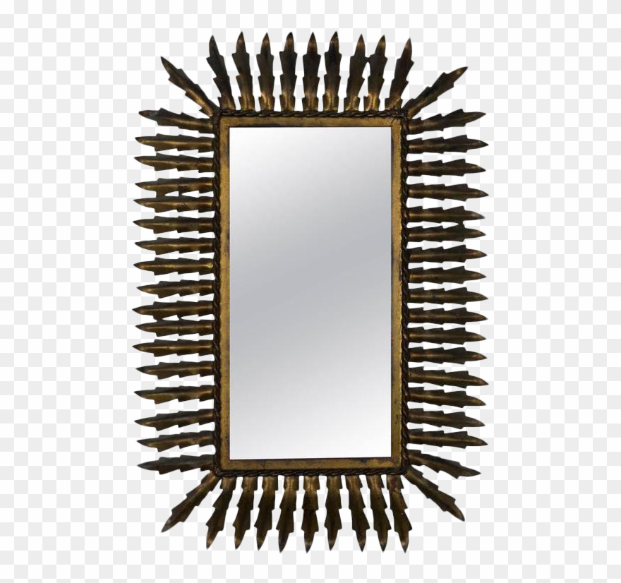 Spanish Gilt Metal Sunburst - Picture Frame Clipart