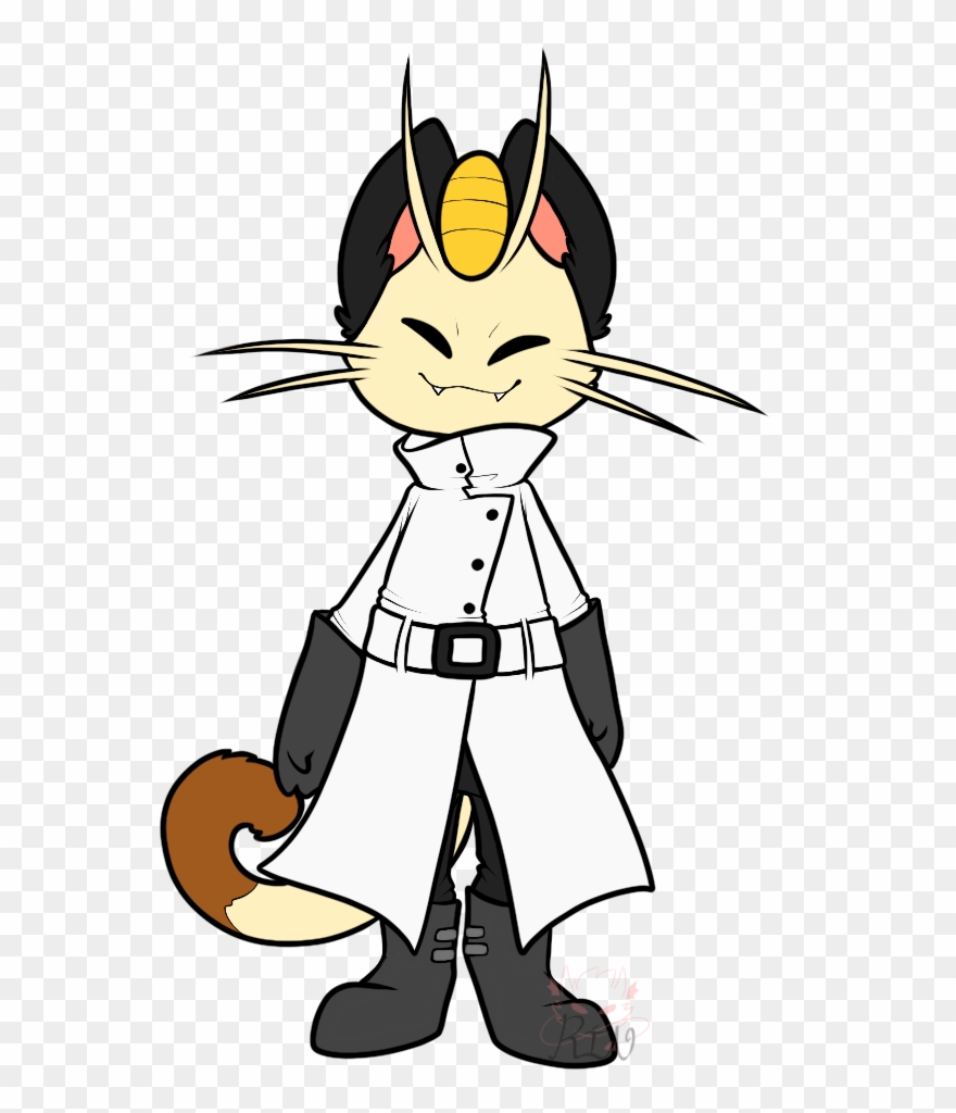 Labcoat Meowth - Cartoon Clipart