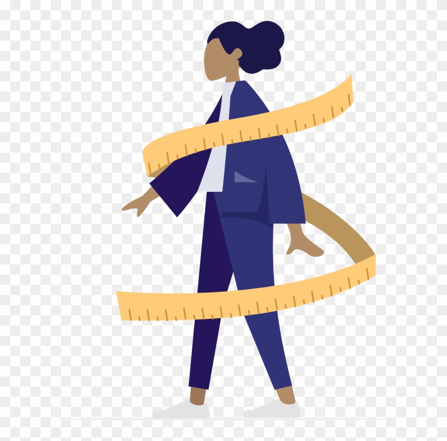 Measure Your Customers Remotely - Illustration Clipart