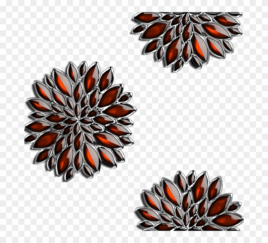 Template Element Background Flower Rose Peony Clipart