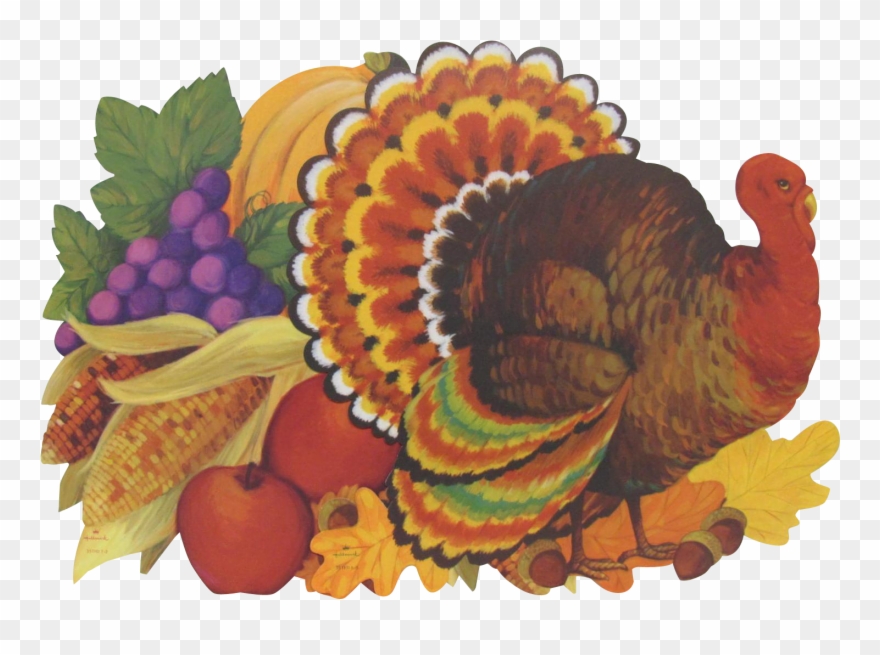 Pair Hallmark Turkey Pumpkin - Turkey Clipart