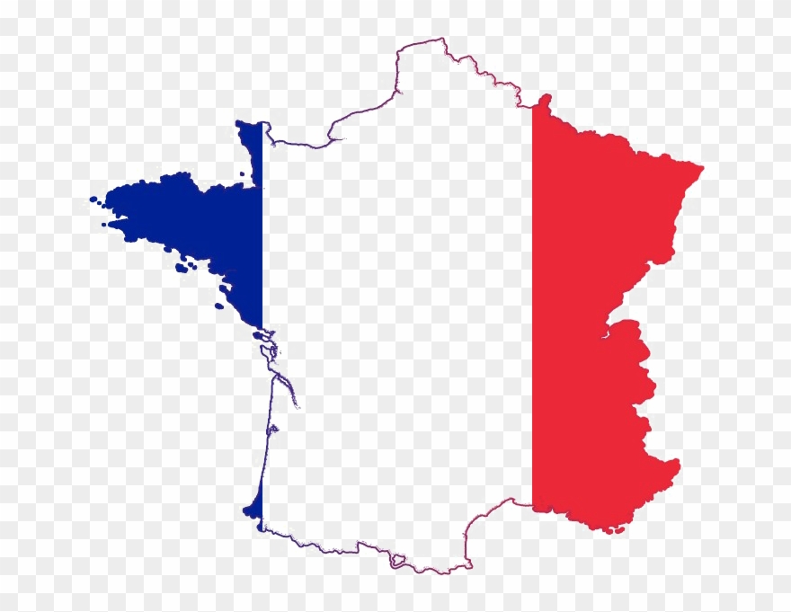 France Png Image - France Map Flag Color Clipart