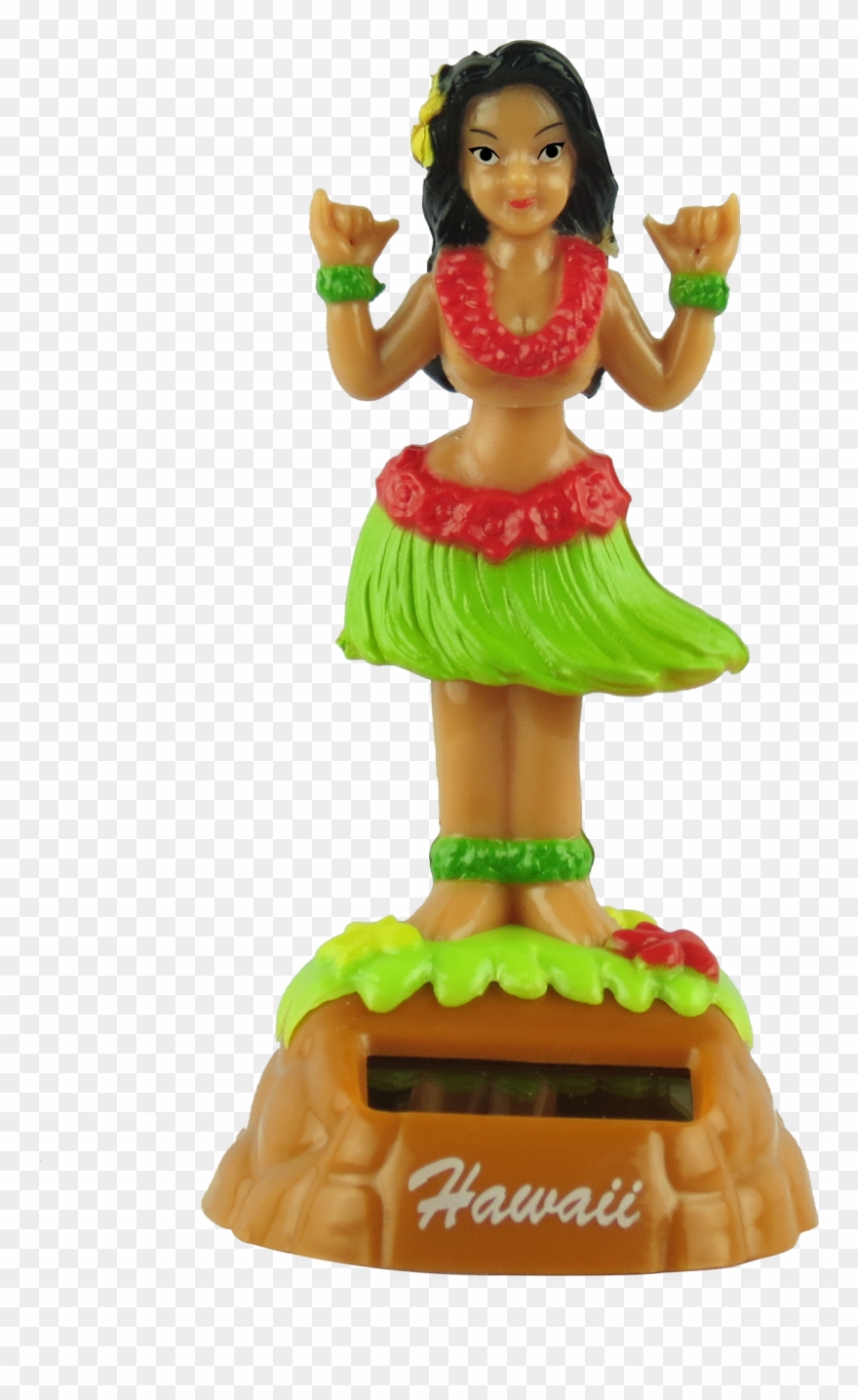 Hawaiian Hula Girl Dashboard Doll - Doll Clipart
