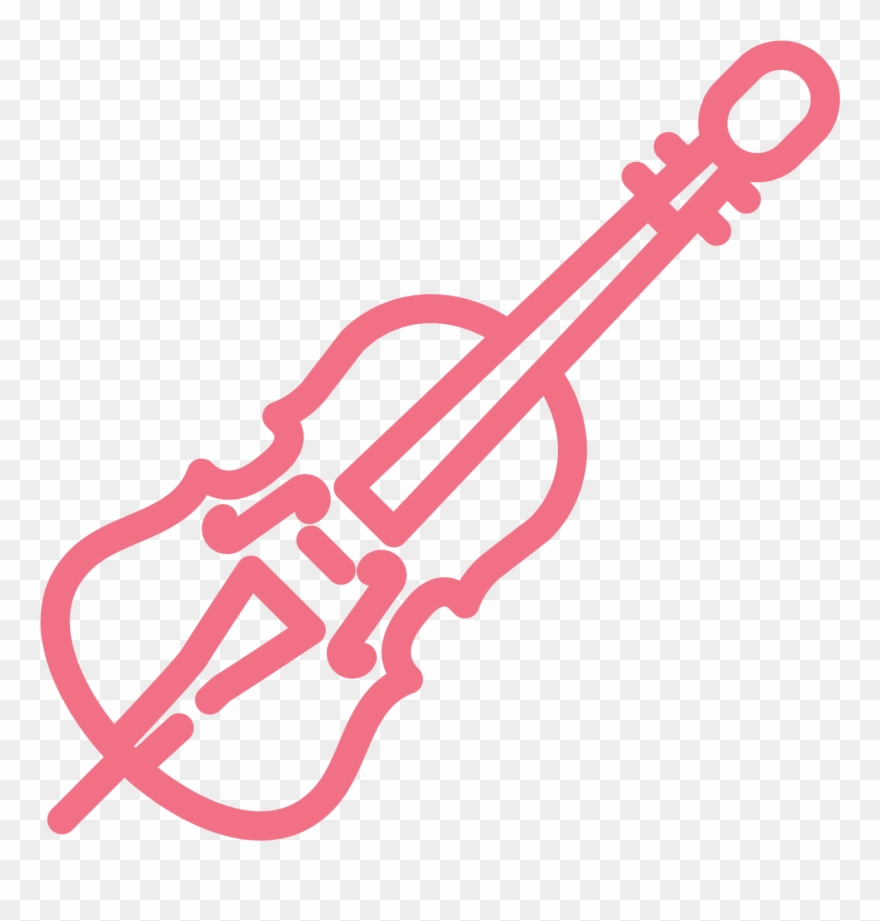 Cello - Simple Drawing Of A Violin Clipart
