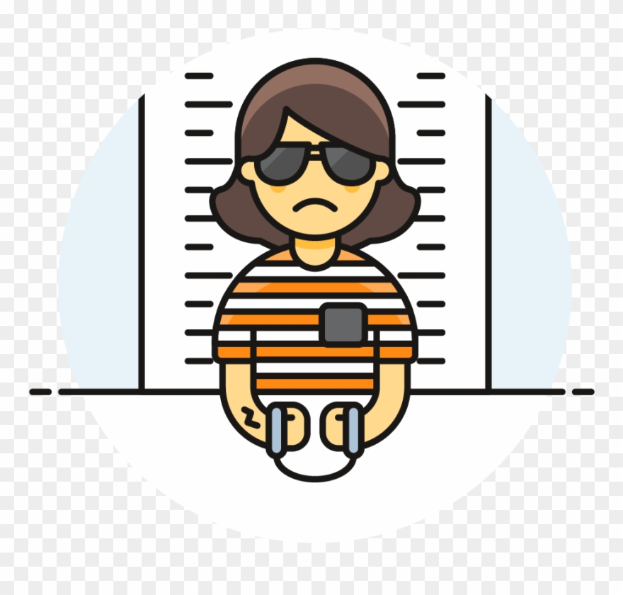 115 Prisoner Female Asian - Cartoon Clipart