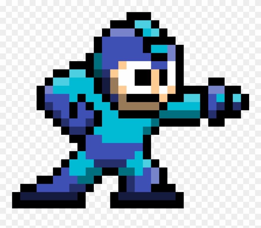 Megaman Clipart 8 Bit Png - 8 Bit Mega Man Transparent Png
