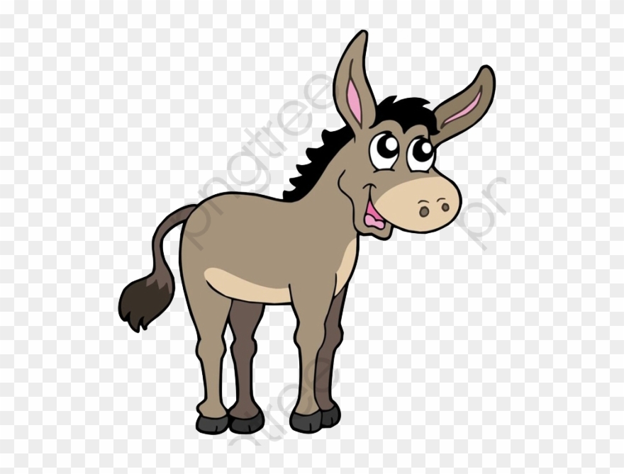 Lovely Clipart Free - Donkey Cute - Png Download