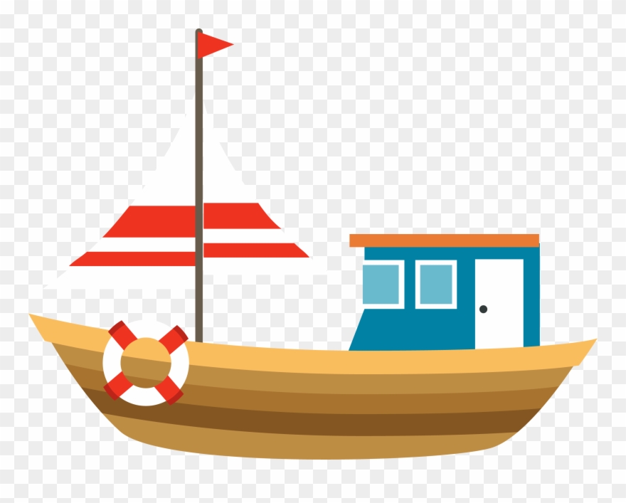 Sailing Ship Boat Illustration - Boat Illustration Png Clipart