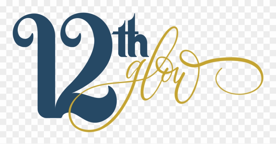 12th Glow Candles - Calligraphy Clipart