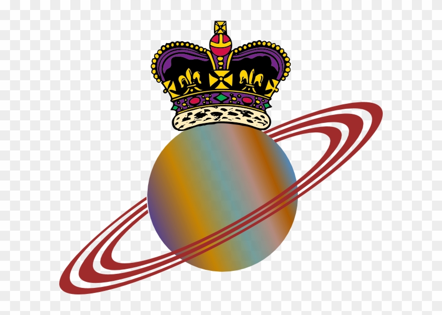 Behind The Ornate Throne Room, Where The Emperor Greets - Vector Planet With A Ring Clipart