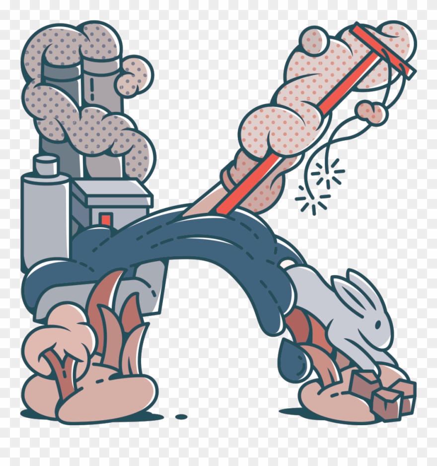 K Is For Kingston, Sweeping All In A Spill Clipart