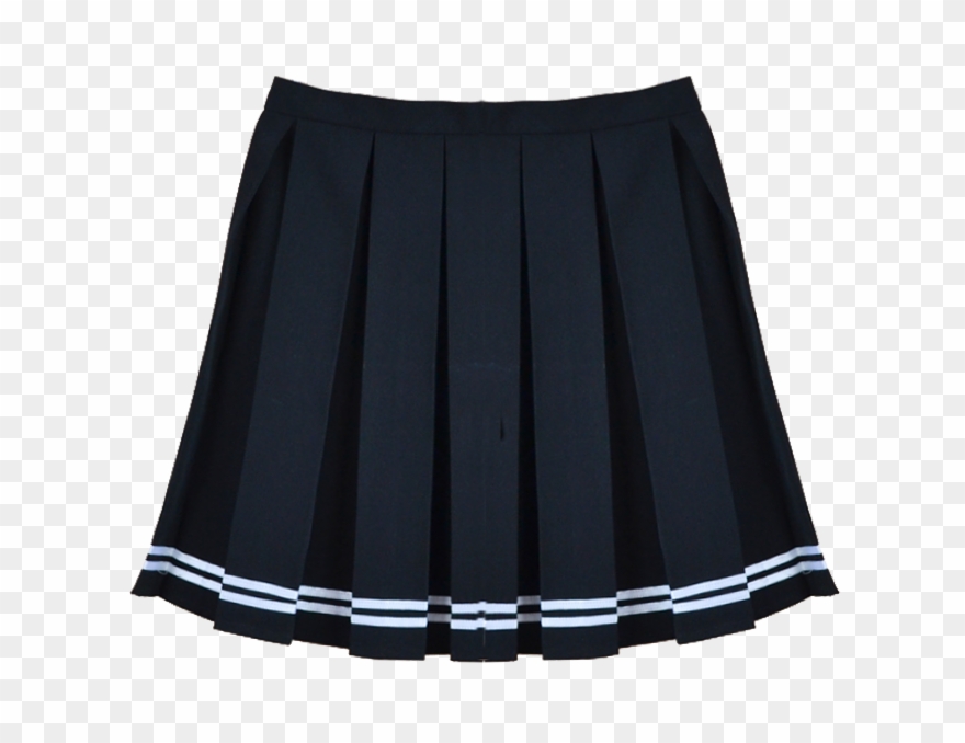 Black Striped Tennis Skirt - Skirt Png Clipart