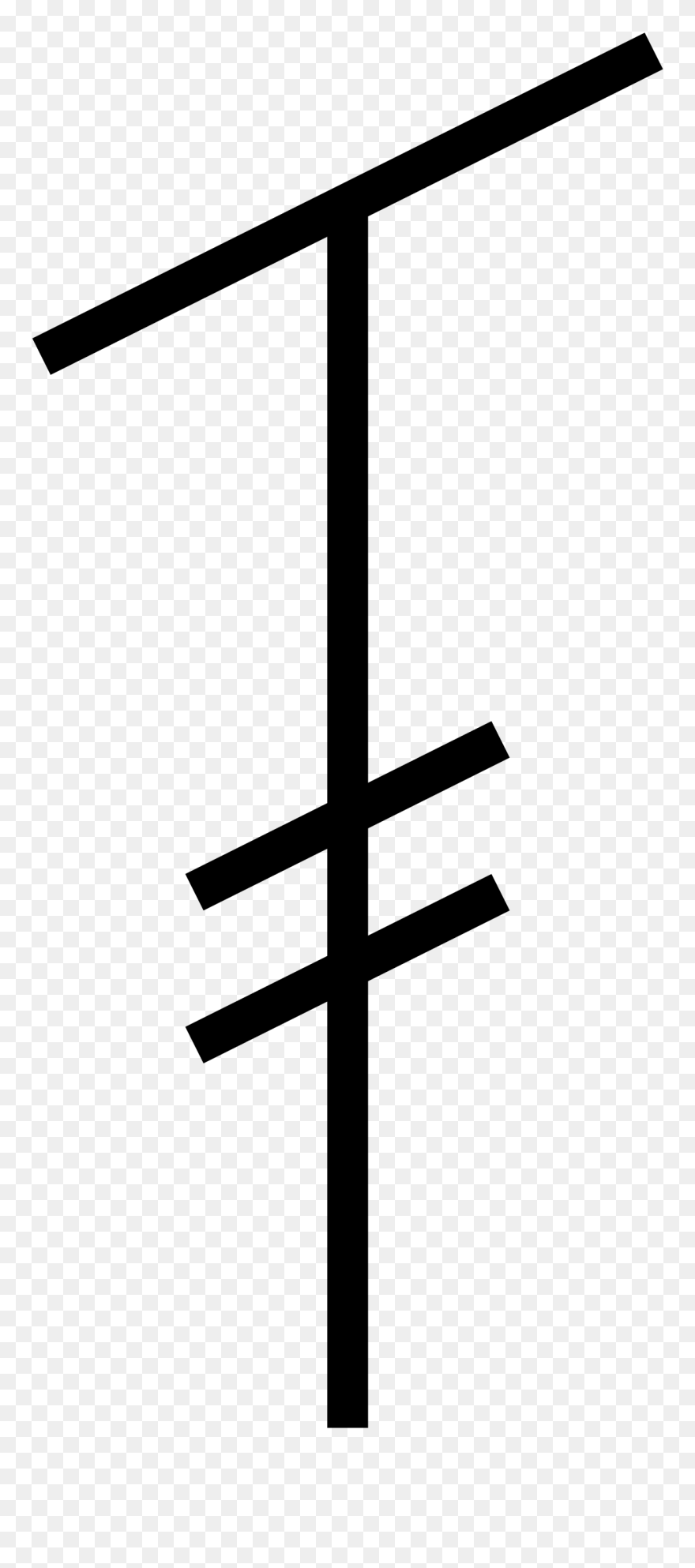 Crochet Double Triple - Cross Clipart