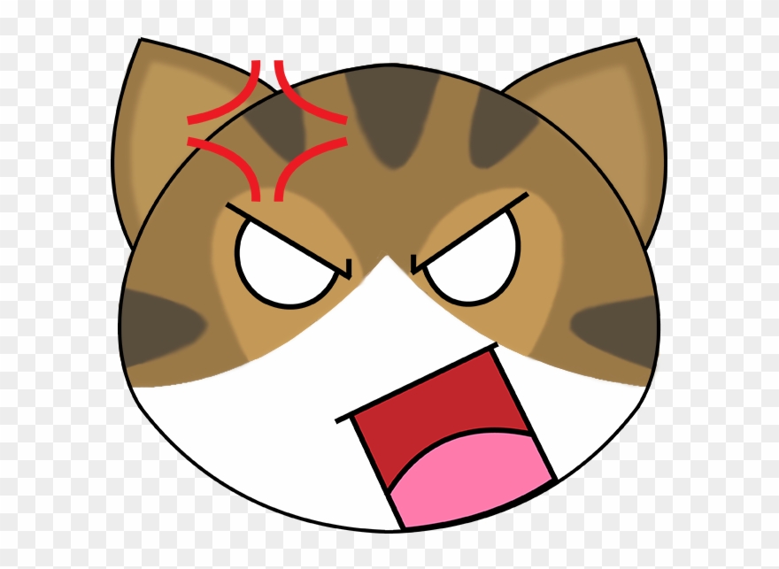 Elliot Angry Face - Cartoon Clipart