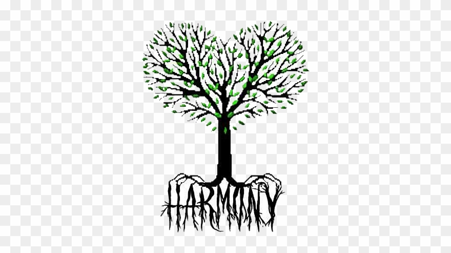 Arvore Com Raiz De Coração Png Clipart