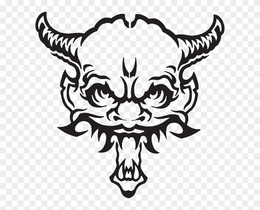 Fear Face, Devil, Monster, Horns, Demon, Fear - Demon Vector Clipart