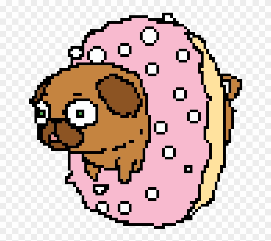 Dogo In A Doughnut Clipart