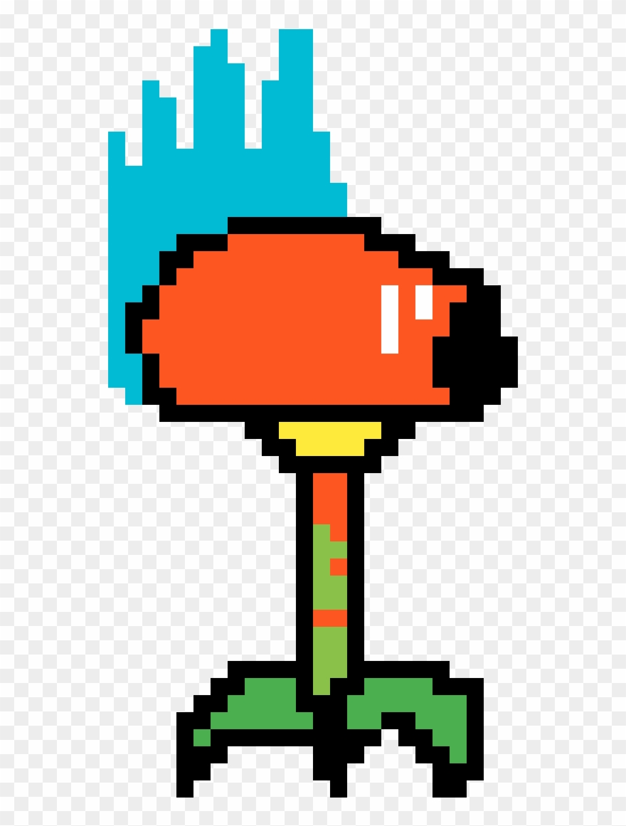 Blue Fire Peashooter - Cross Stitch Patterns Charmander Clipart