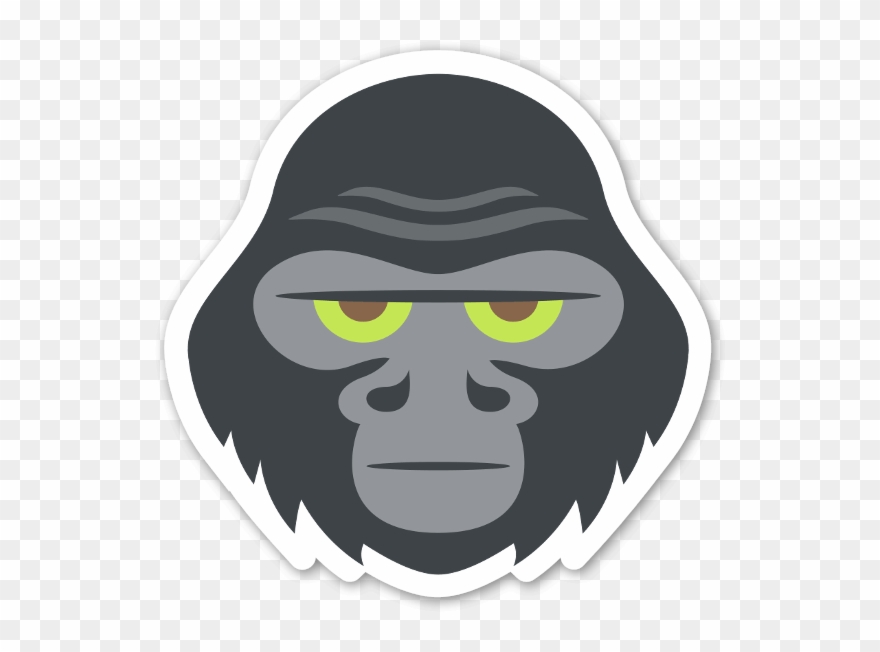 Gorilla Angry - Cartoon Gorilla Face Clipart