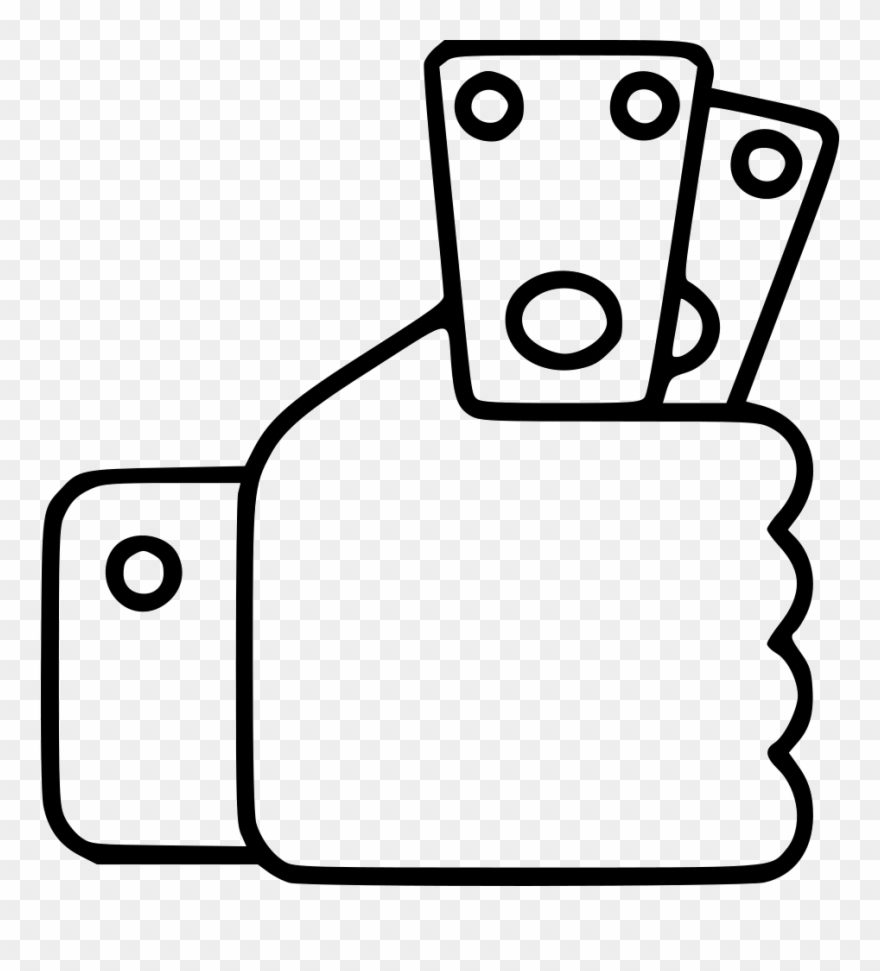 Holding Money Banknote Money Currency Investment Purchase - Illustration Clipart