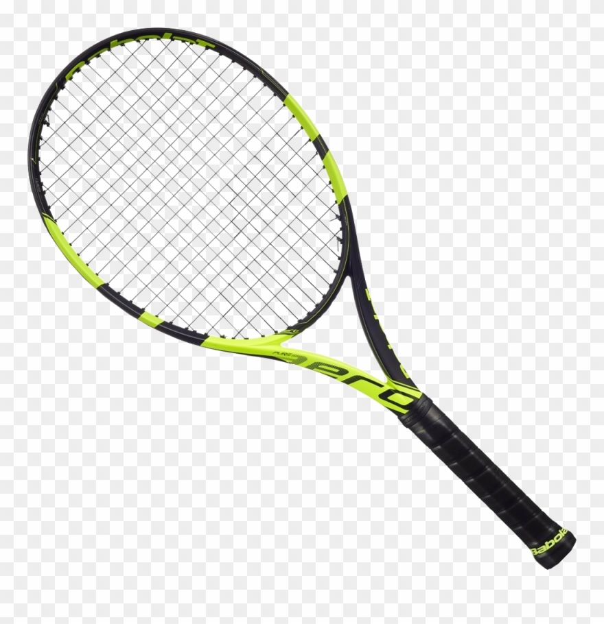 Yellow Babolat Tennis Racket - Raquette De Tennis Nadal Clipart