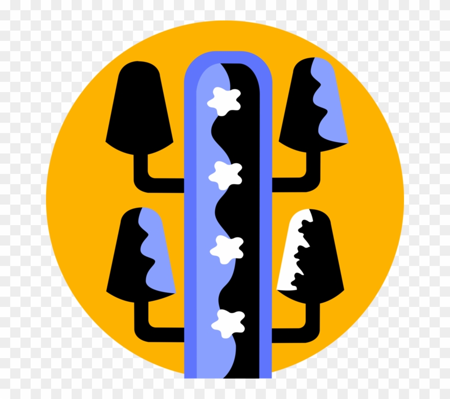 Vector Illustration Of Transmission Tower Carries Electrical Clipart