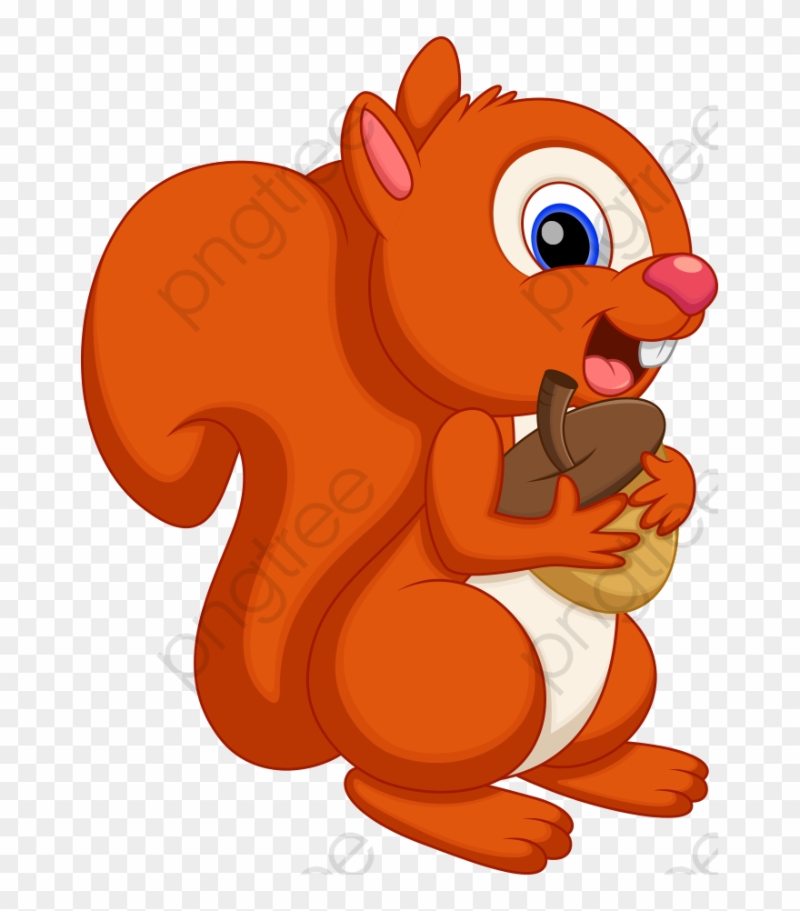 Cartoon Squirrel - Cute Squirrel Cartoon Clipart