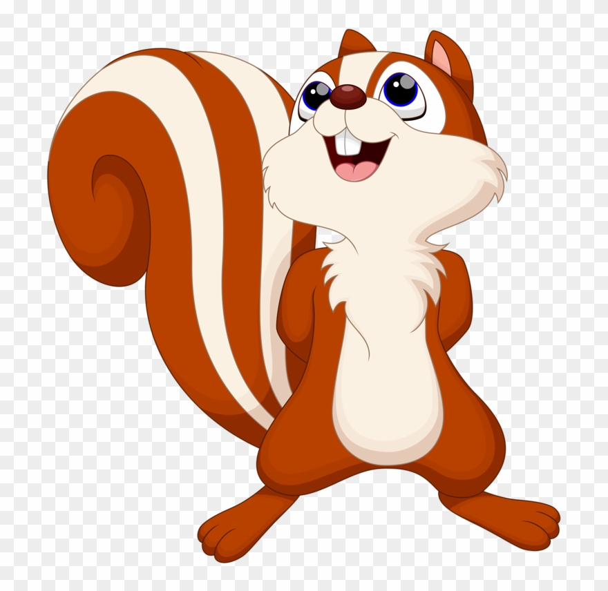 Фотки Felt Patterns, Clipart, Tigger, Squirrel, Animals - Cartoon Squirrel - Png Download