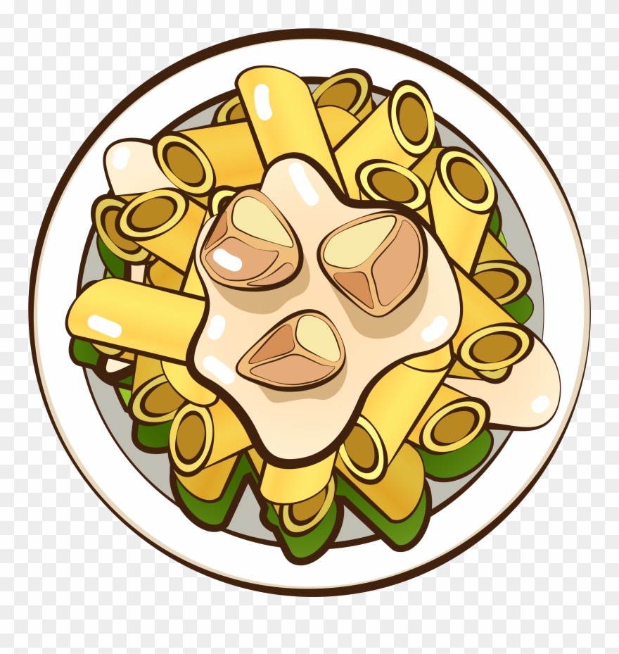 Macaroni Gourmet Food Hand Drawn Png And Vector Image Clipart