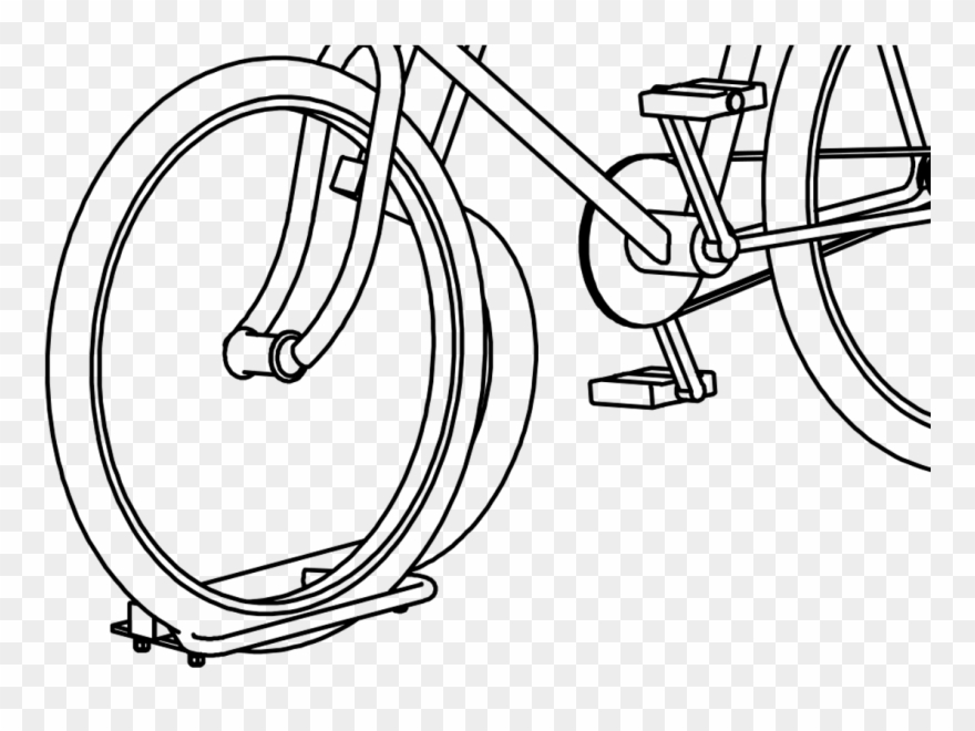 Mercial Bike Racks Selection Guide Bikes For Tall People - Line Art Clipart