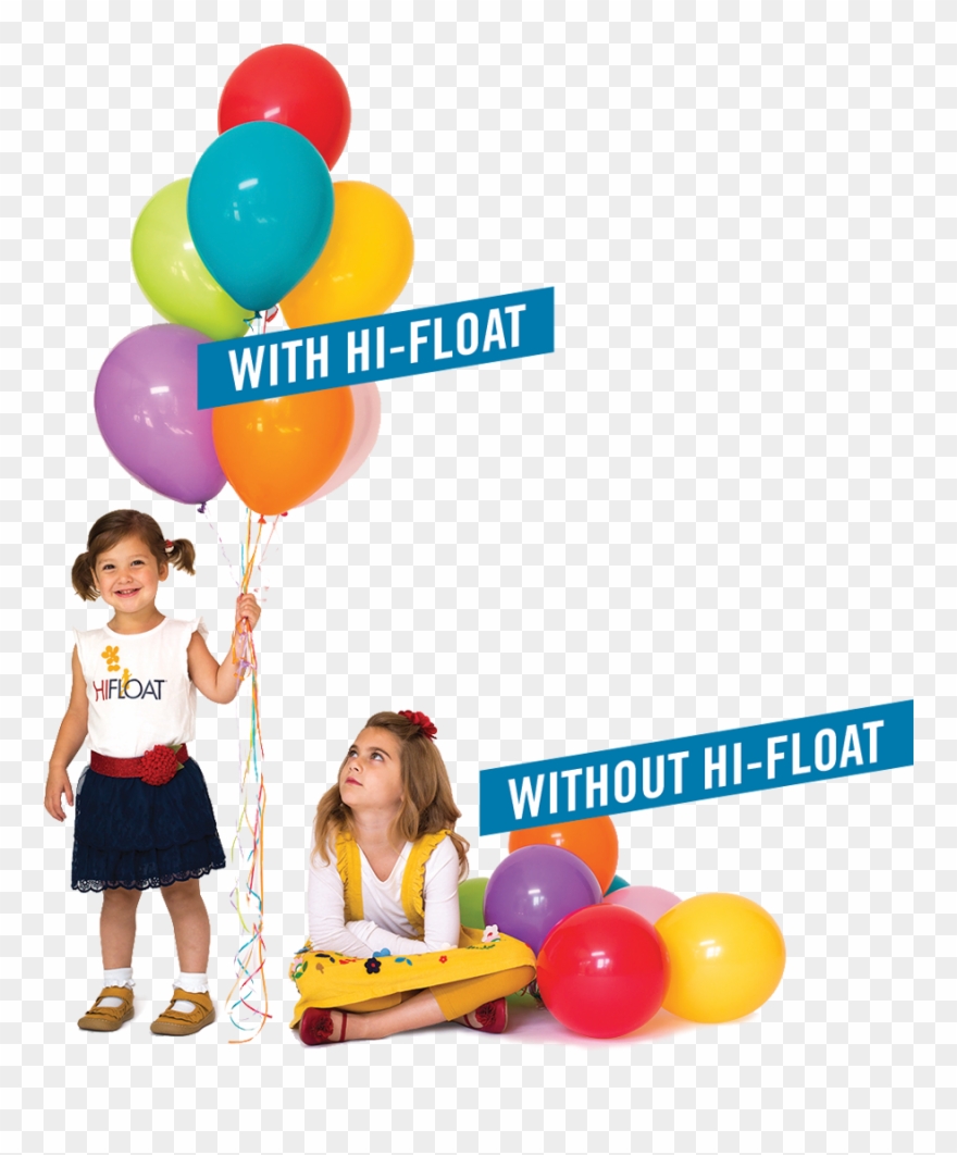 Girls With Balloons - Birthday Party Clipart