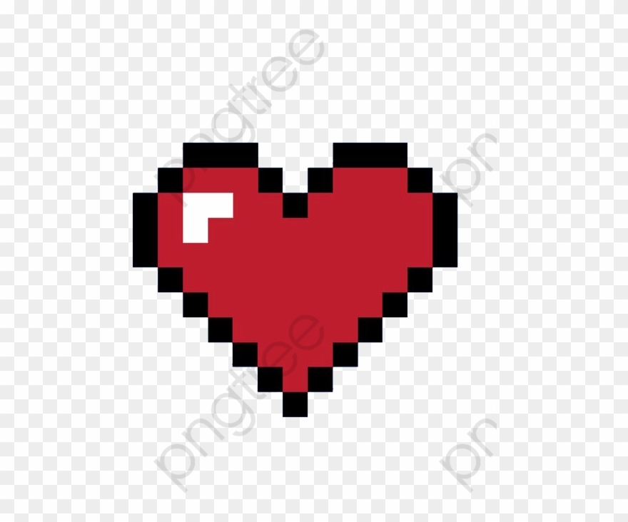 Pixel - Pixel Heart Png Clipart