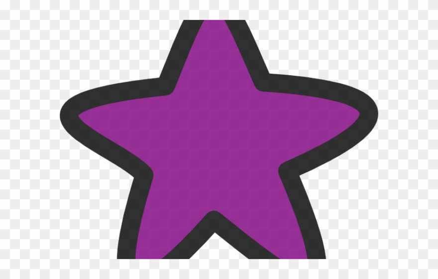 Star Clipart Purple - صور نجمة كرتونية - Png Download