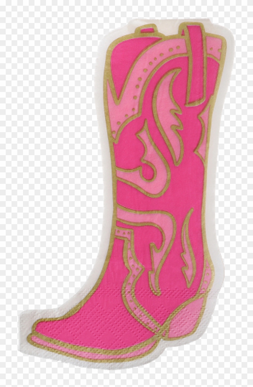 Cowboy Boots Clipart Pink - Sock - Png Download