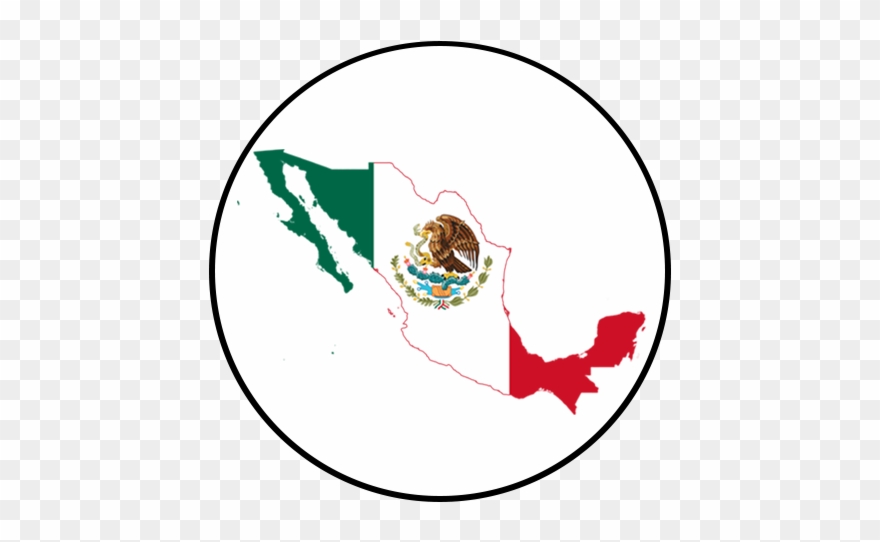 Mexico Flag Map Clipart
