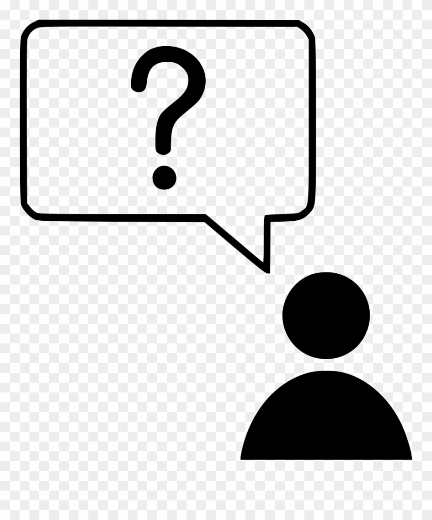 Question Mark Png Person - Person Question Icon Clipart