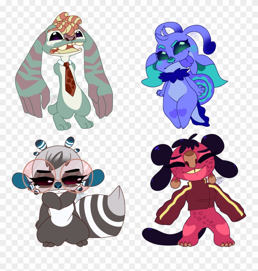 Lilo And Stitch Ota Adoptables 4/4 Open - Cartoon Clipart