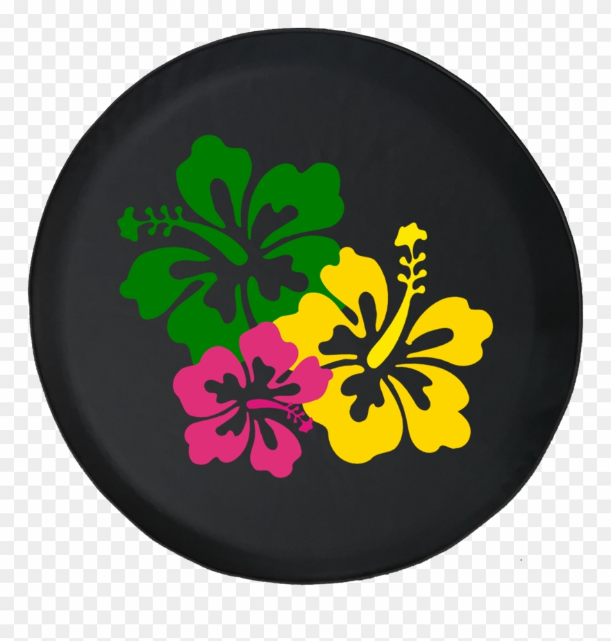 Flowers Tropical Ocean Adventure Fun Offroad Spare - Hawaiian Hibiscus Clipart