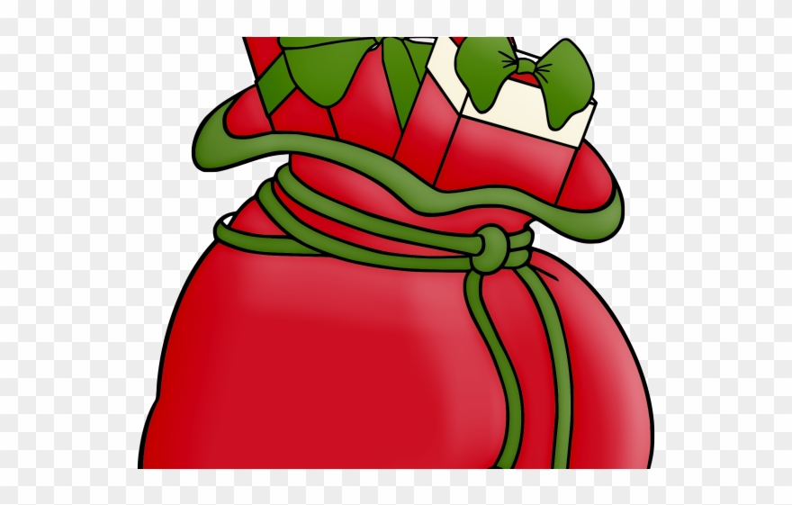 Christmas Clipart Clipart Sack - Christmas Sack Cartoon - Png Download