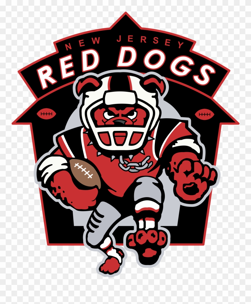 New Jersey Red Dogs Logo Png Transparent - New Jersey American Football Team Clipart