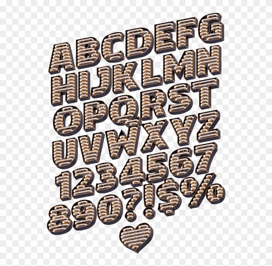 Steampunk Heart Png - Renaissance Font Clipart
