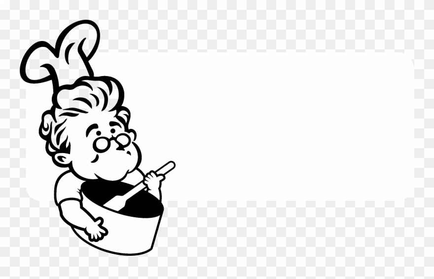 Buffet Du Cheff Logo Black And White - Cartoon Clipart