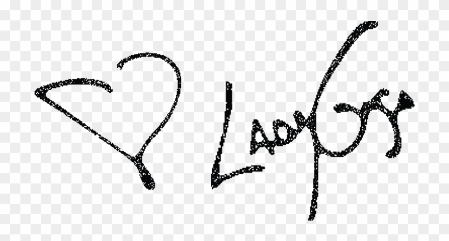 Lady Gaga Signature Clipart
