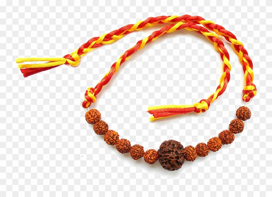 Rudraksha Beads Rakhi Png High-quality Image - Rudraksha Rakhi Clipart