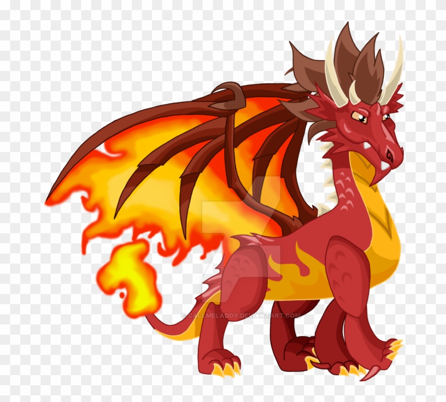 Breathing Fire Png - Fire Breathing Dragon Drawing Clipart