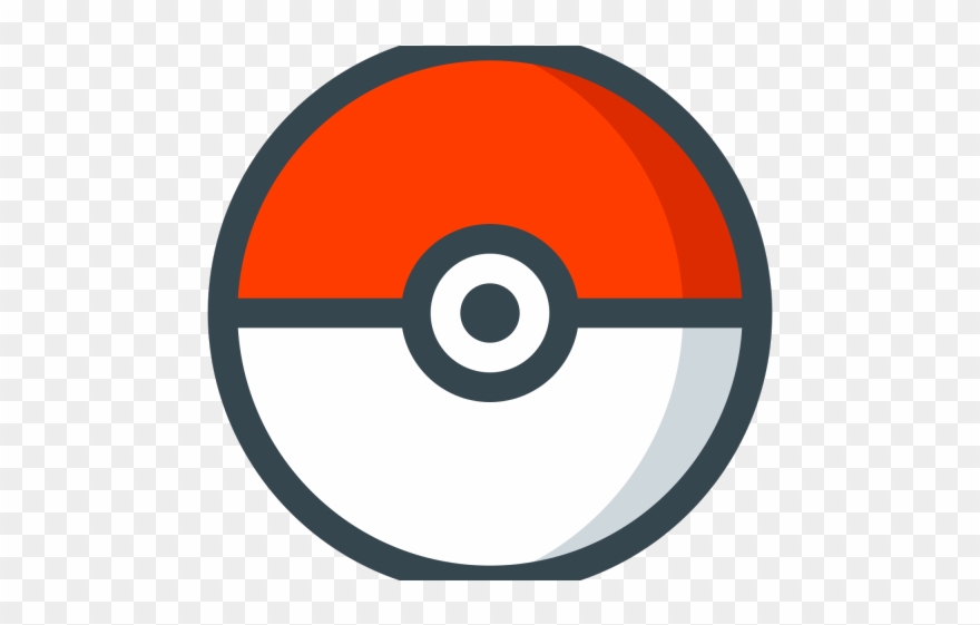 Drawn Pokeball Clear Background - Transparent Background Pokeball Png Clipart